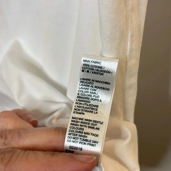 EUC MC2 SAINT BARTH T-shirt in white embroidered apres office women’s size M - Picture 8 of 9